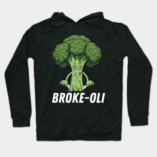 Broke-Oli Funny Broccoli Hoodie